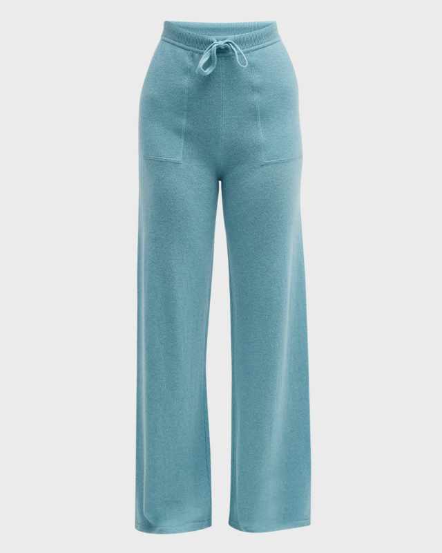 Recycled Cashmere Straight Leg Pants